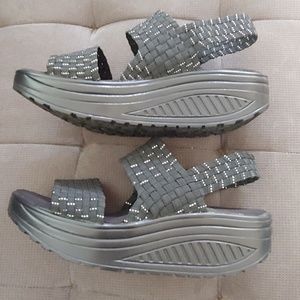 Corky's Rachel Black Platform Sandals Size 7